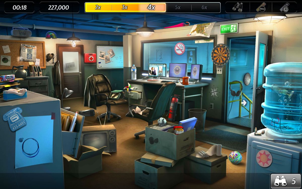 The Blacklist: Conspiracy (Android) screenshot: All objects found here.