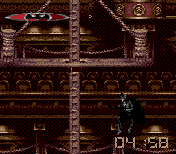 Batman Forever (Genesis) screenshot: Trying to jump in vain...