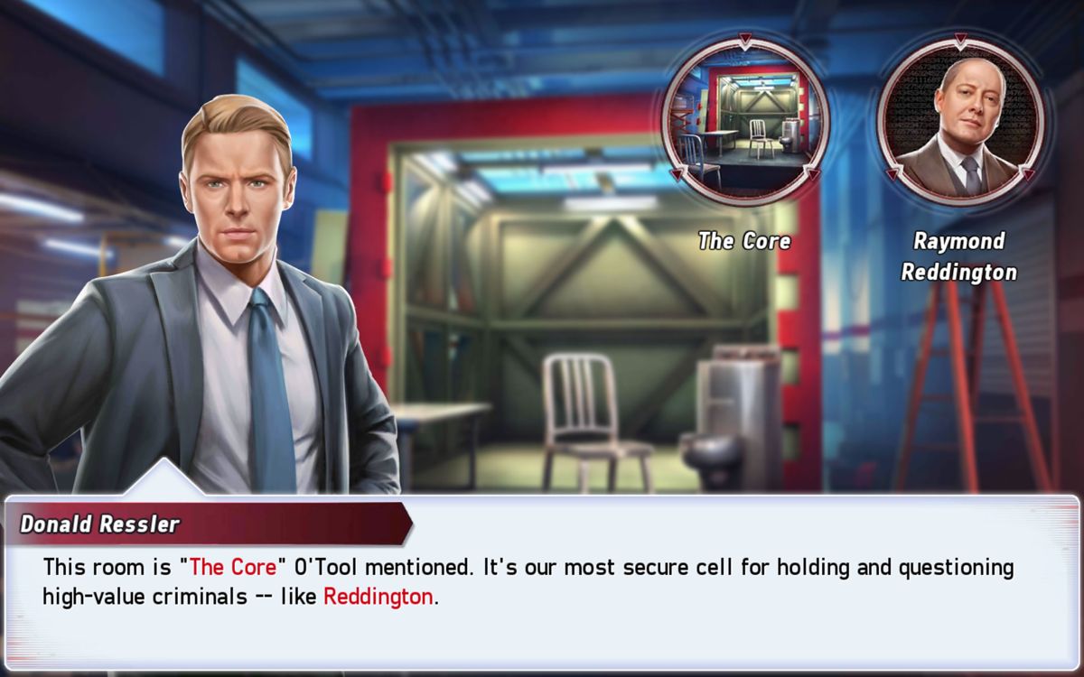 The Blacklist: Conspiracy (Android) screenshot: Introduction to a new location