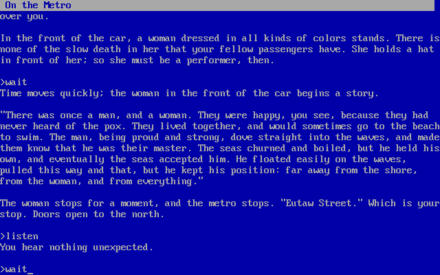 Mercy (DOS) screenshot: An allegory