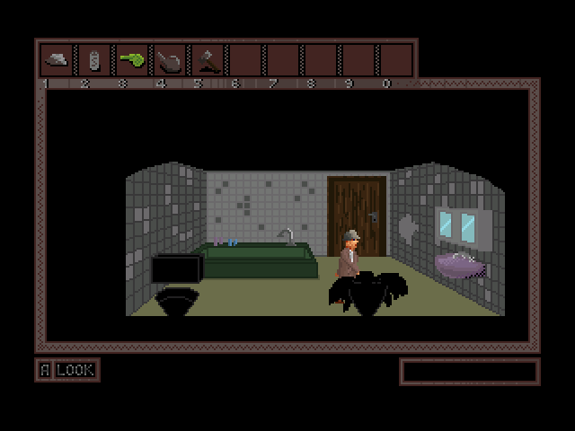 The House That Ate My Soul (Windows) screenshot: A modern bath room compared to the rest