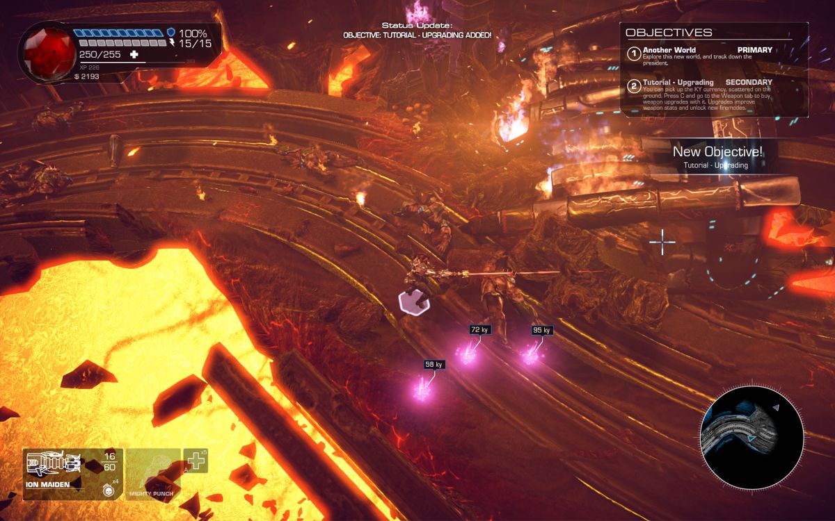 Bombshell (Windows) screenshot: Exploring an alien world.
