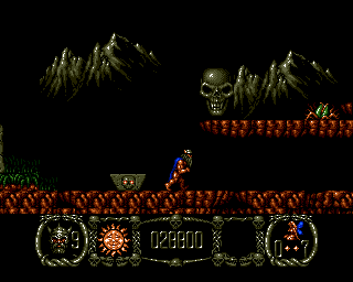 Stormlord (Amiga) screenshot: Start of the fourth level.