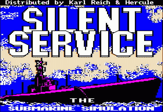 Silent Service (Apple II) screenshot: Title screen