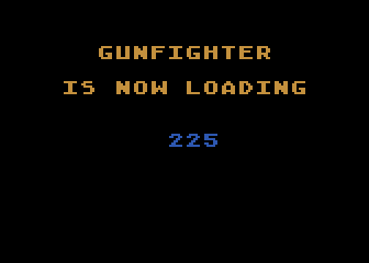 Gunfighter (Atari 8-bit) screenshot: Loading screen