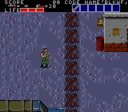 Bloody Wolf (TurboGrafx-16) screenshot: Stage 1