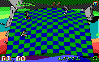 Adventures of Beetlejuice: Skeletons in the Closet (DOS) screenshot: Game in progress