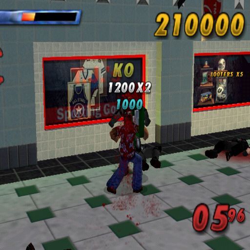 State of Emergency (PlayStation 2) screenshot: There are bonus multipliers for successive quick kills