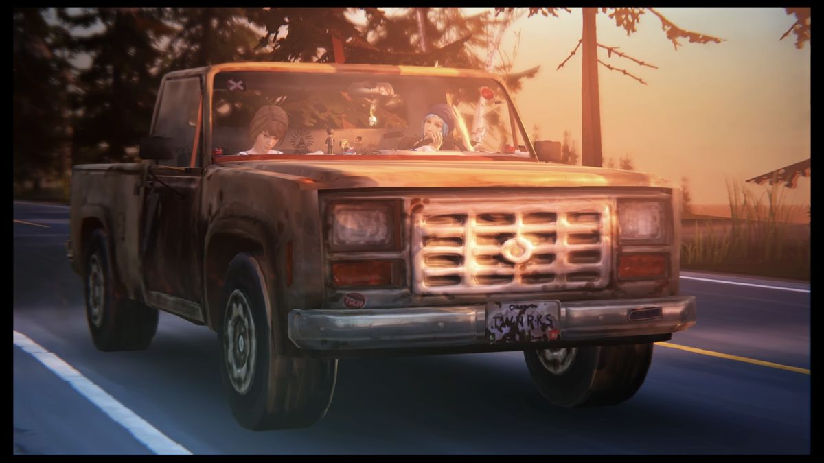 Life Is Strange: Episode 1 - Chrysalis (PlayStation 4) screenshot: Heading home with Chloe