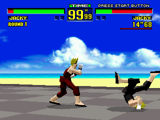 Virtua Fighter (SEGA 32X) screenshot: Jacky vs Jacky