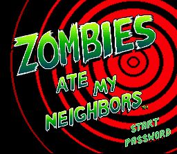 Zombies Ate My Neighbors (SNES) screenshot: The Title Screen