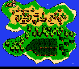 Big Nose the Caveman (NES) screenshot: World map