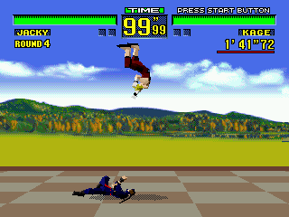 Virtua Fighter (SEGA 32X) screenshot: Kage has some cool throws