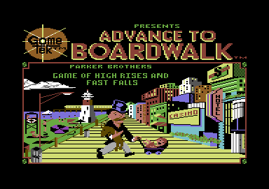Advance to Boardwalk (Commodore 64) screenshot: Title