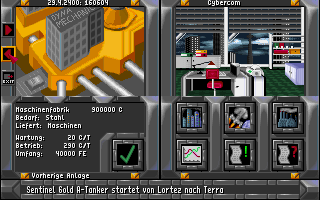 Dynatech (DOS) screenshot: The market wants machines, I comply