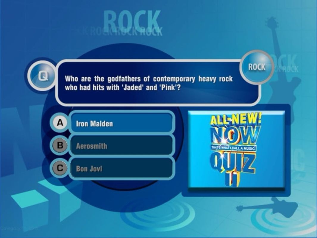 All-New Now That's What I Call A Music Quiz 2 (DVD Player) screenshot: Chart Climbers: A sample question