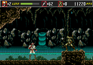 Shinobi III: Return of the Ninja Master (Genesis) screenshot: Up to my knees in it.