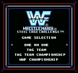 WWF Wrestlemania: Steel Cage Challenge (NES) screenshot: Type of wresting mode