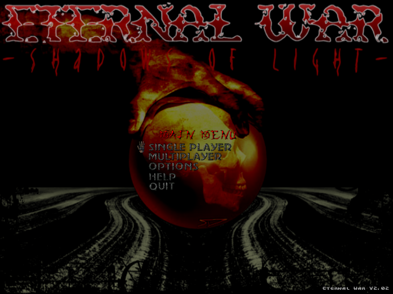 Eternal War: Shadows of Light (Windows) screenshot: Main menu.