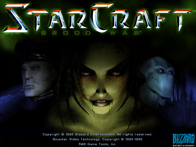 StarCraft: Brood War (Windows) screenshot: Title Screen