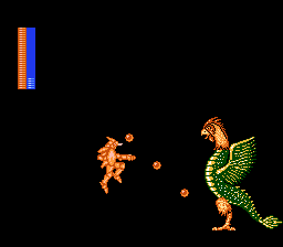 Castle of Dragon (NES) screenshot: Rooster dragon boss