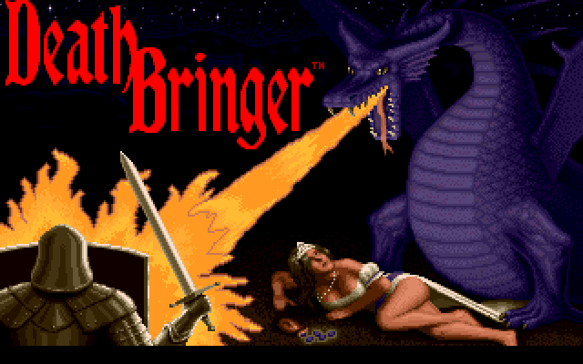 Death Bringer (Amiga) screenshot: Title screen (US)