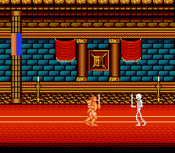 Castle of Dragon (NES) screenshot: Starting out in the Menlary castle.