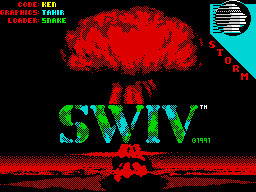 S.W.I.V. (ZX Spectrum) screenshot: Title screen