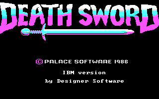 Death Sword (DOS) screenshot: Game title