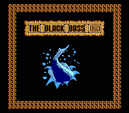 The Black Bass (NES) screenshot: Title screen