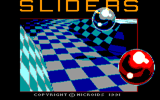 Sliders (Amstrad CPC) screenshot: Title screen