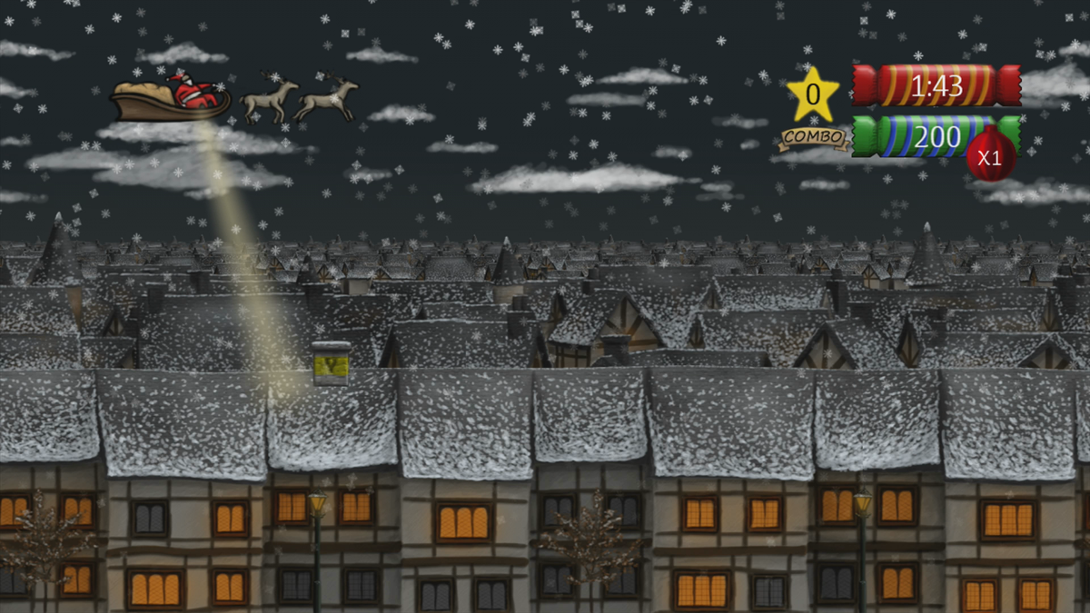 The Flight Before Christmas (Xbox 360) screenshot: Santa is coming! (Trial version)