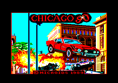 Chicago 90 (Amstrad CPC) screenshot: Loading screen