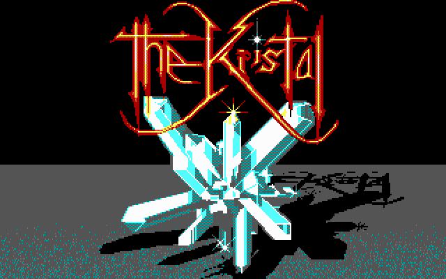 The Kristal (DOS) screenshot: Title screen