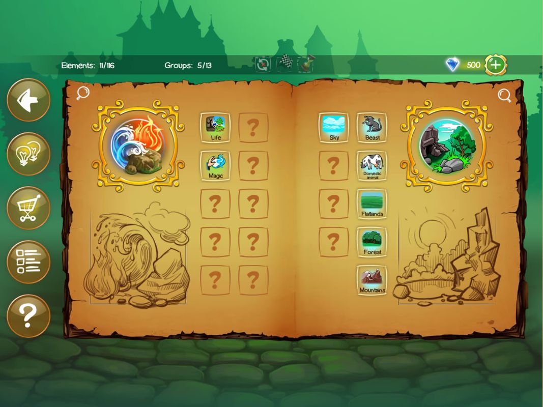 Doodle Kingdom (Windows Apps) screenshot: Progress can be tracked here.