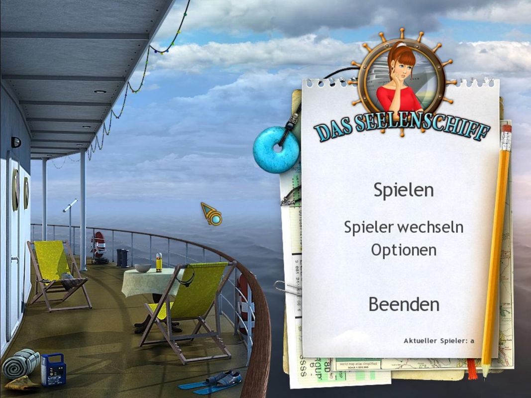 Mystery Cruise (Windows) screenshot: Main menu