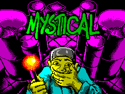 Mystical (ZX Spectrum) screenshot: Title Screen