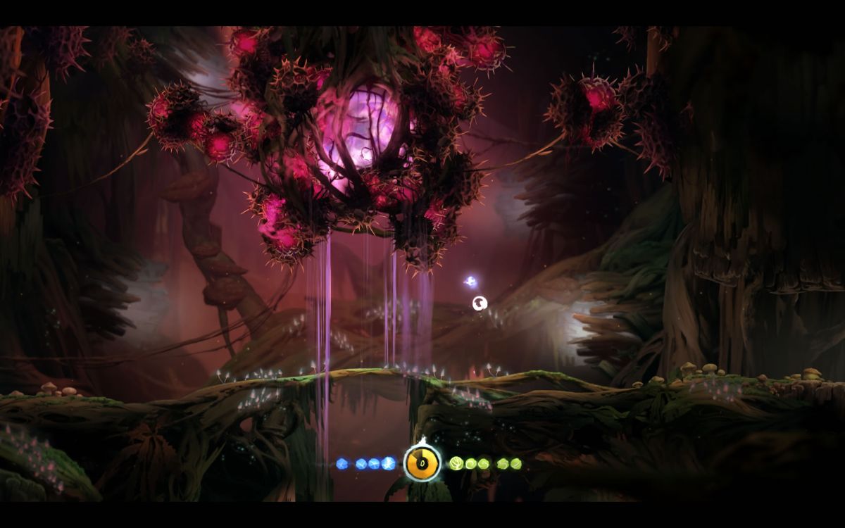Ori and the Blind Forest: Definitive Edition (Windows) screenshot: Free what is inside to let the water flow.