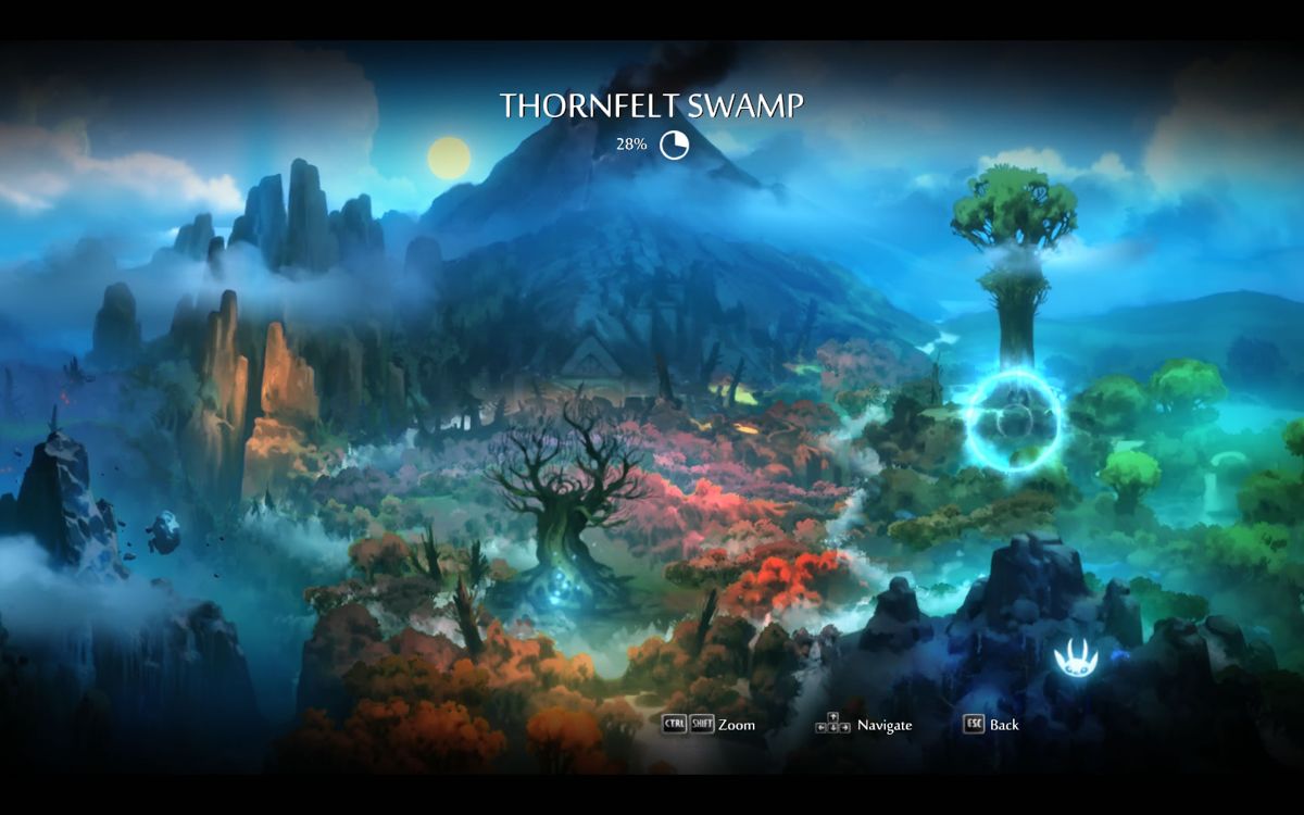 Ori and the Blind Forest: Definitive Edition (Windows) screenshot: Select a location.