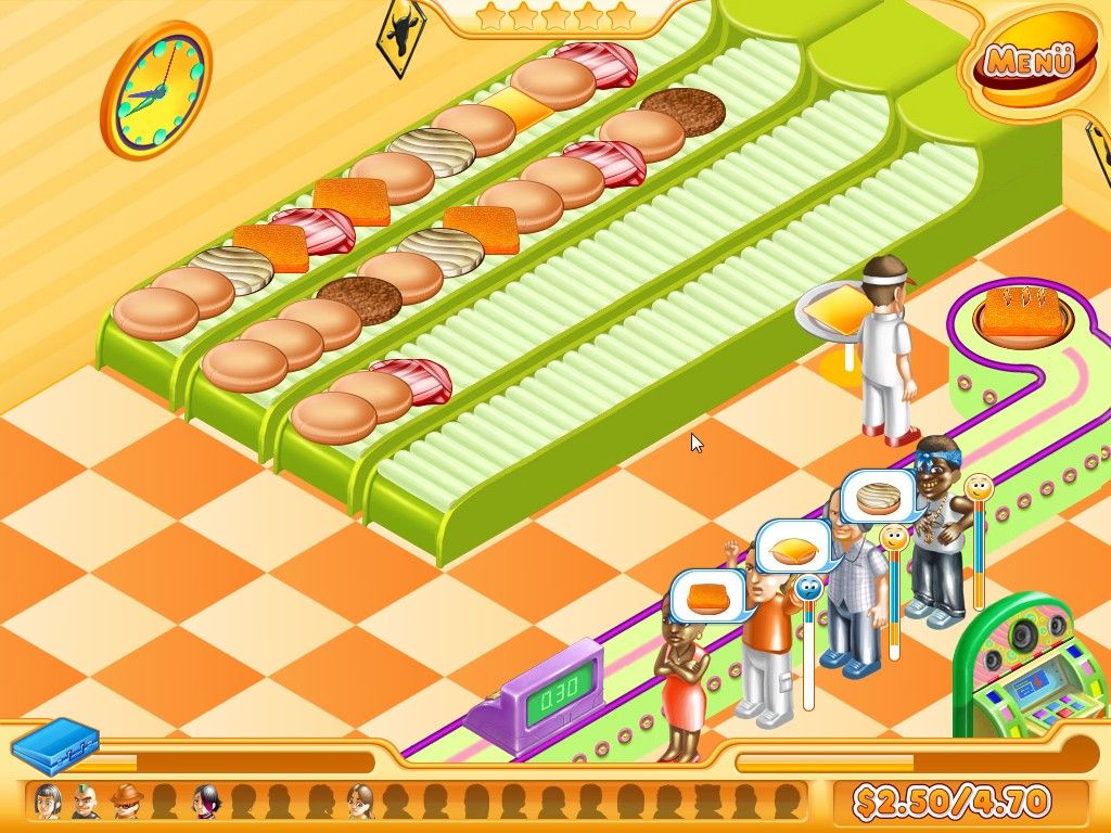 Stand O'Food 2 (Windows) screenshot: Burger Restaurant