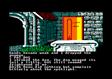 Scapeghost (Amstrad CPC) screenshot: Good boy