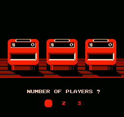 Jeopardy! Junior Edition (NES) screenshot: selecting number of players