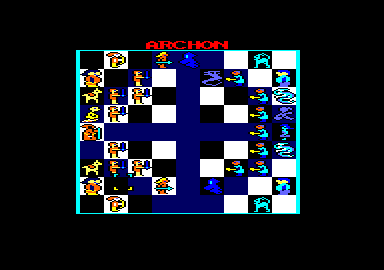 Archon: The Light and the Dark (Amstrad CPC) screenshot: So the banshee now controls that spot.