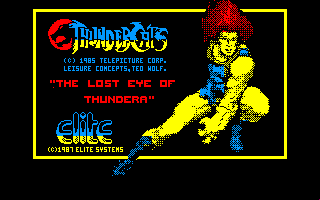 Thundercats (Amstrad CPC) screenshot: Title Screen