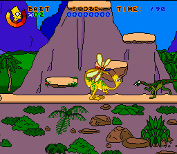 Screenshot of Virtual Bart (SNES, 1994) - MobyGames