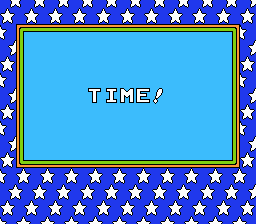 Nintendo World Championships 1990 (NES) screenshot: Your time is up.
