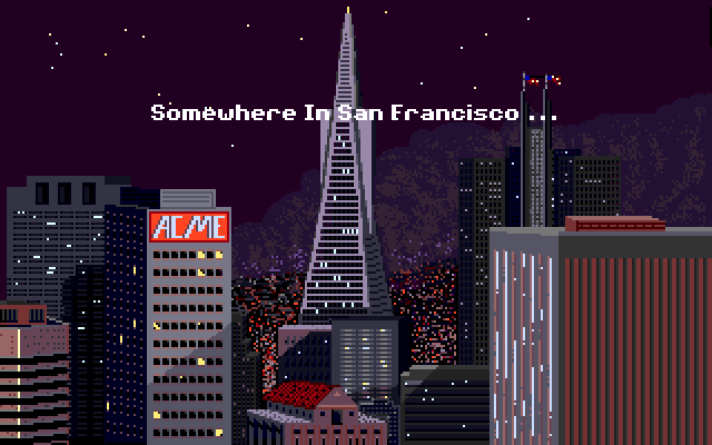 Where in Time Is Carmen Sandiego? (Amiga) screenshot: The opening sequence