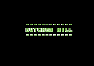 Butcher Hill (Commodore 64) screenshot: Startup