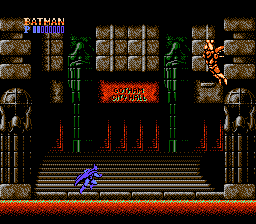 Batman: The Video Game (NES) screenshot: Boss battle