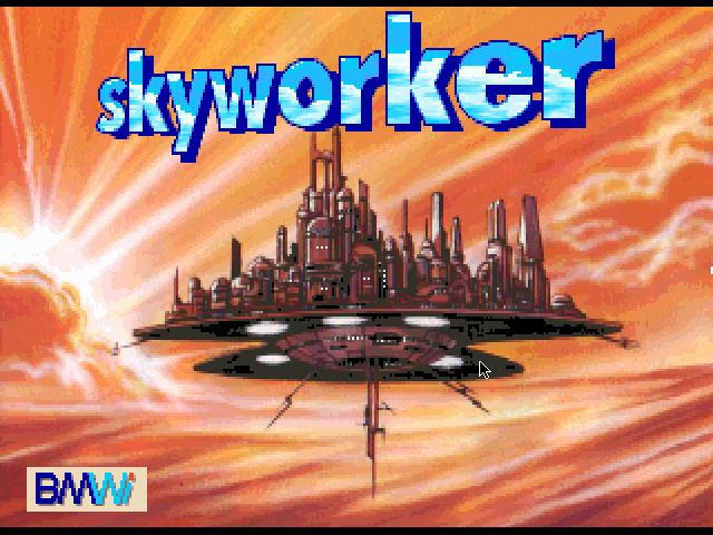 Skyworker (DOS) screenshot: Title screen